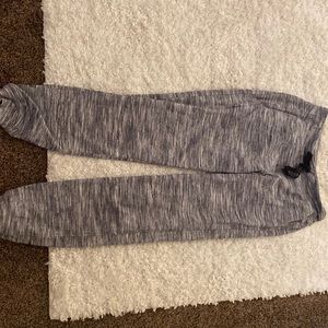 Grey and white lulu lemon sweatpants